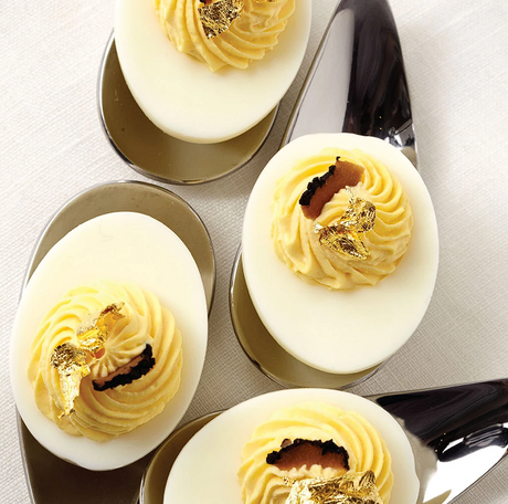 Black Truffle Deviled Eggs