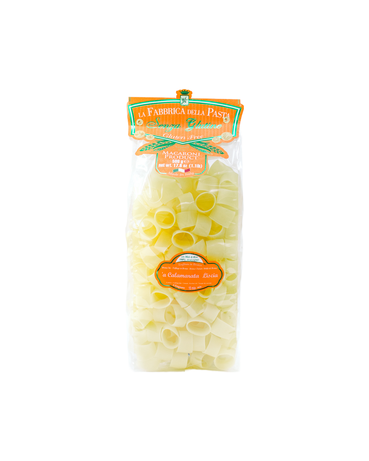 Gluten Free Calamarata Liscia by La Fabbrica della Pasta