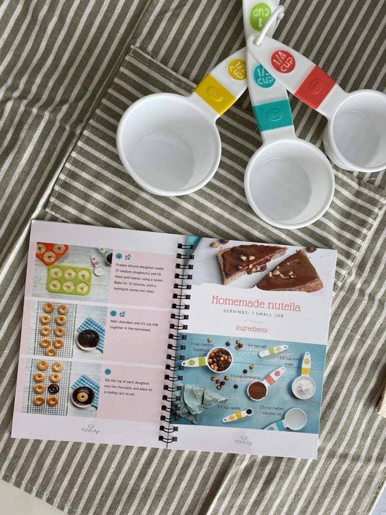 Kids Apron, Hat and Visual Cookbook Gift Set