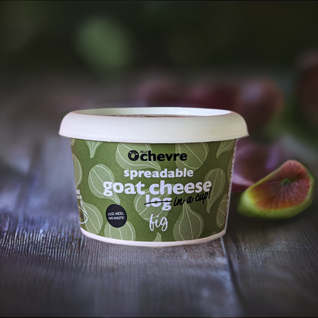 Belle Chevre Fig Spreadable Goat Cheese Log in a Cup -