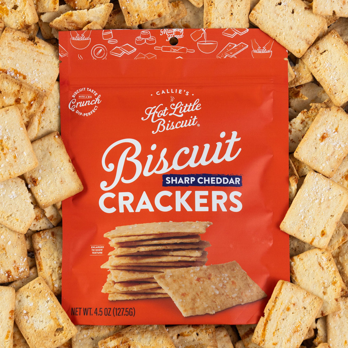 SHARP CHEDDAR BISCUIT CRACKERS