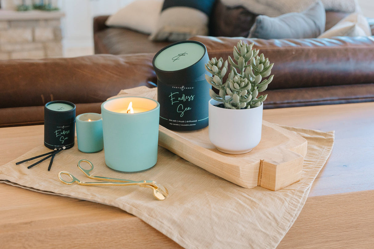 Earth & Ember 2 oz Candle: Endless Sea