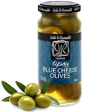 BLUE CHEESE TIPSY OLIVES-GSF : 5 OZ