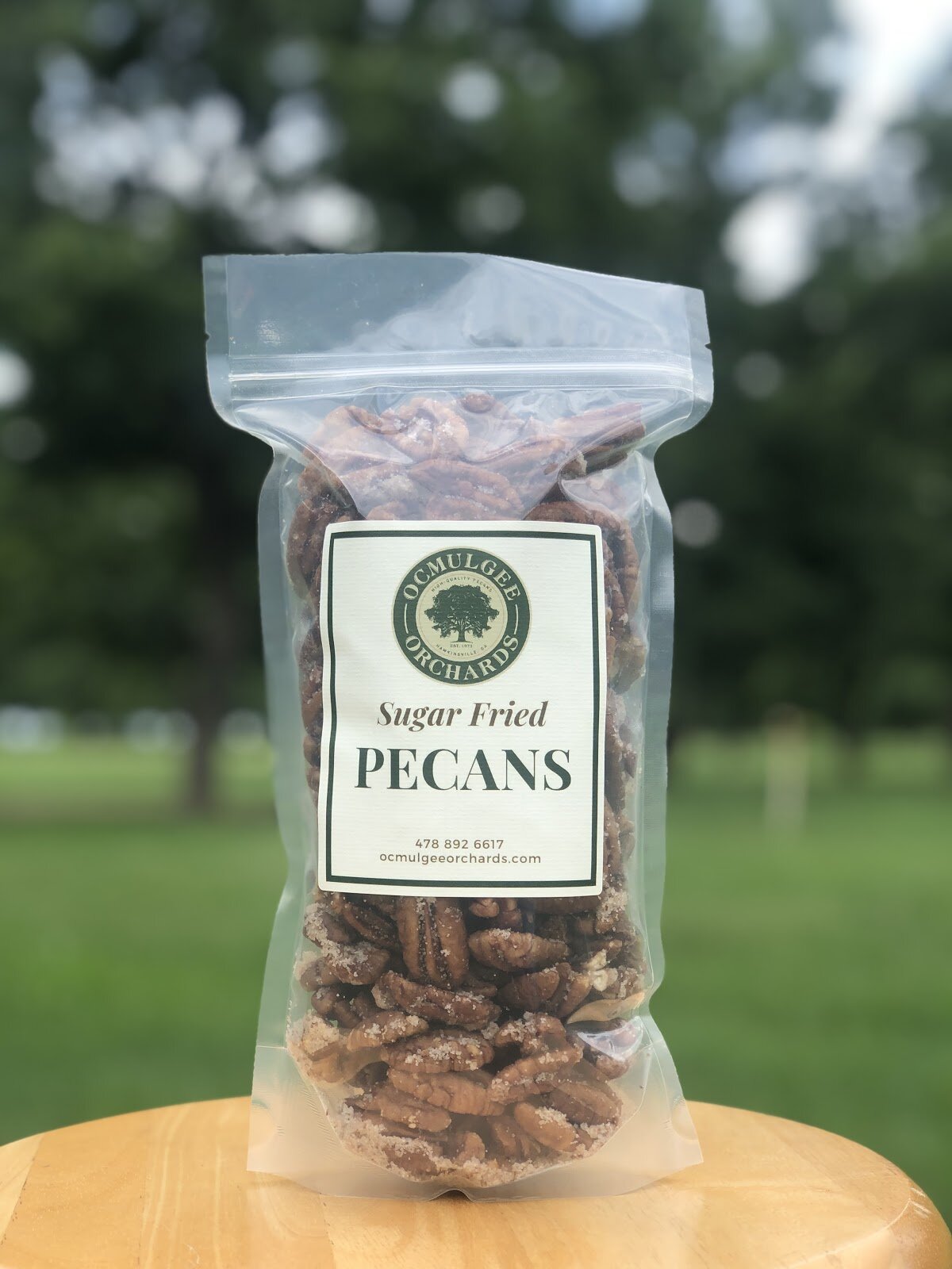 SUGAR FRIED PECANS - 1/2 LB