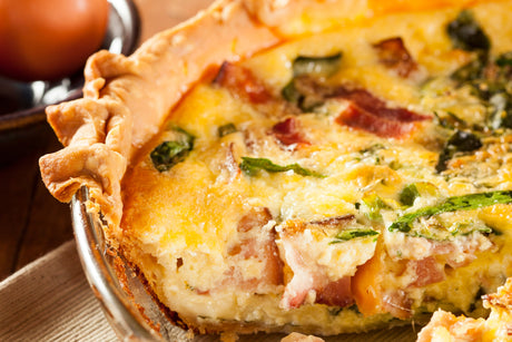 Bacon Cheddar Spinach Quiche