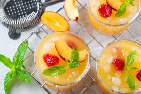 Raspberry Peach Balsamic Smash