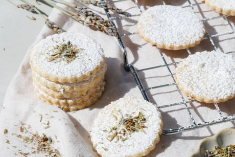 Lavender Shortbread Cookies