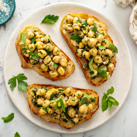Chickpea Bruschetta