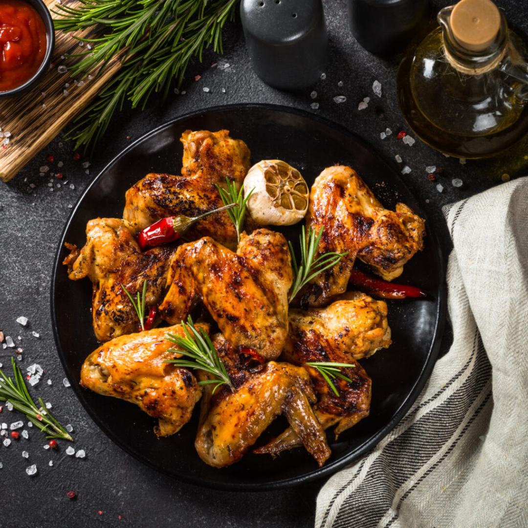 Ginger & Black Garlic Chicken Thighs with Umeboshi Plum Sauce