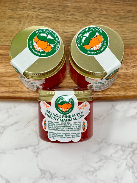 Florida Orange-Pineapple-Cherry Marmalade, 3oz