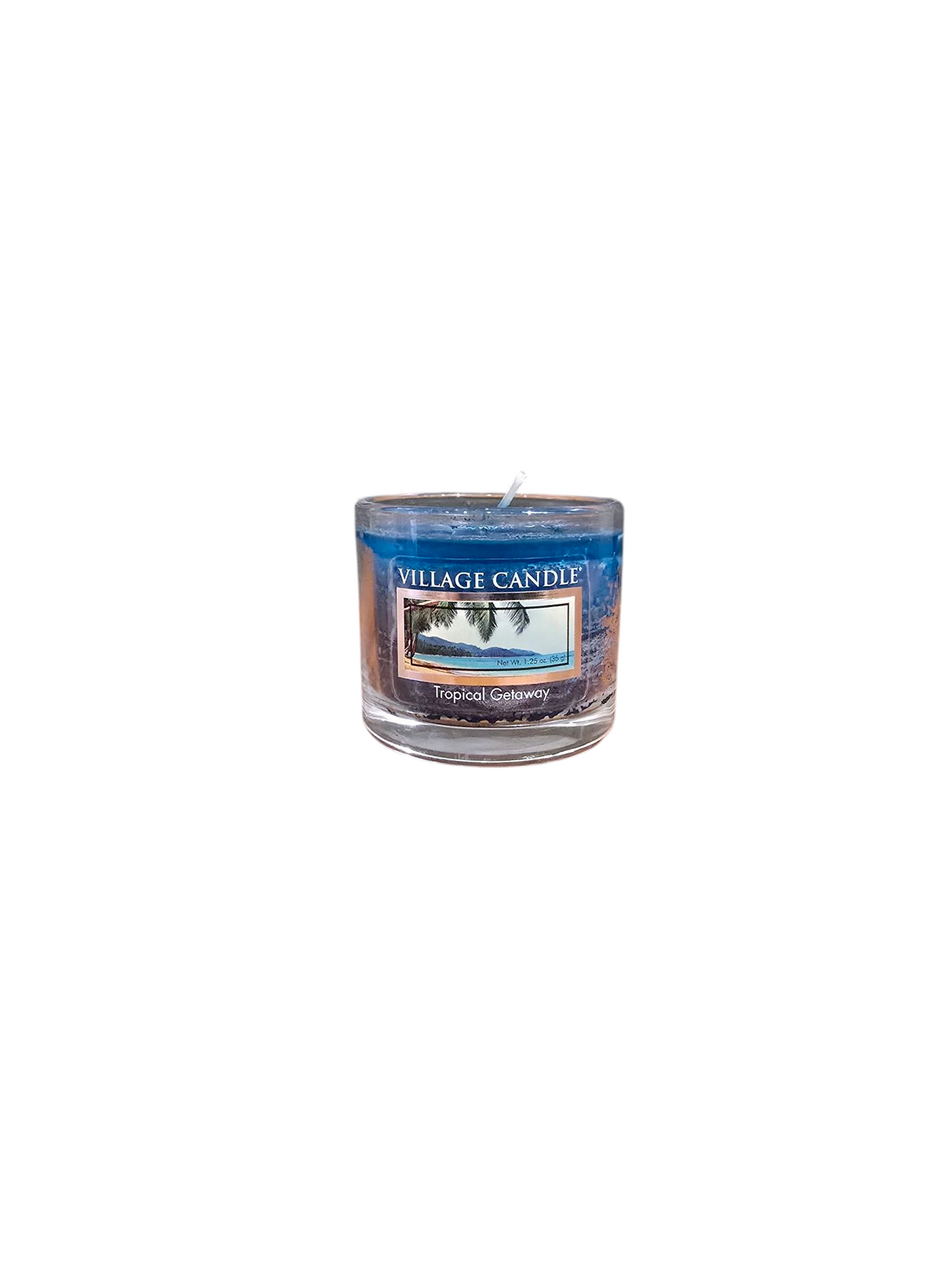 TROPICAL GETAWAY MINI VOT CLEAR LID