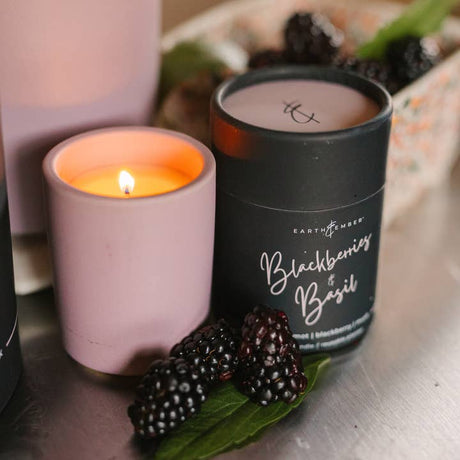 Earth & Ember - Blackberries & Basil Candle 2oz