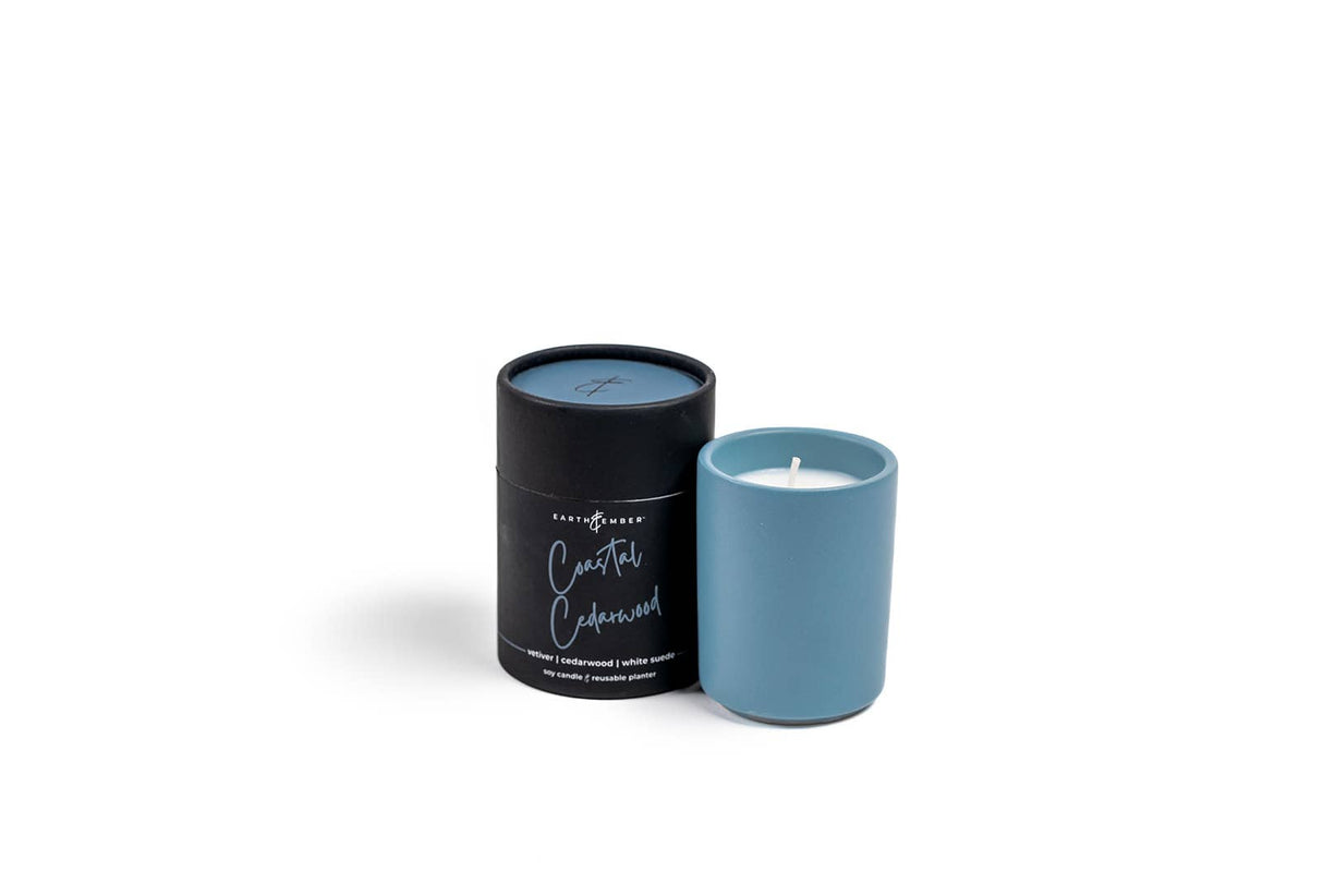 Earth & Ember 2 oz Candle: Coastal Cedarwood