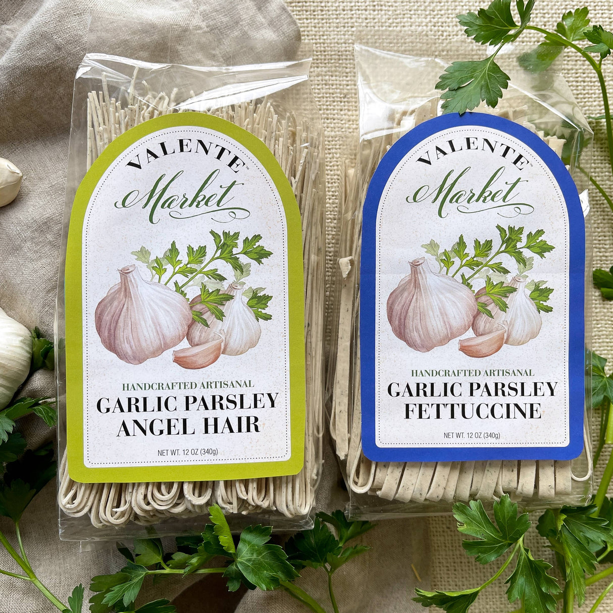 Garlic Parsley Fettuccine