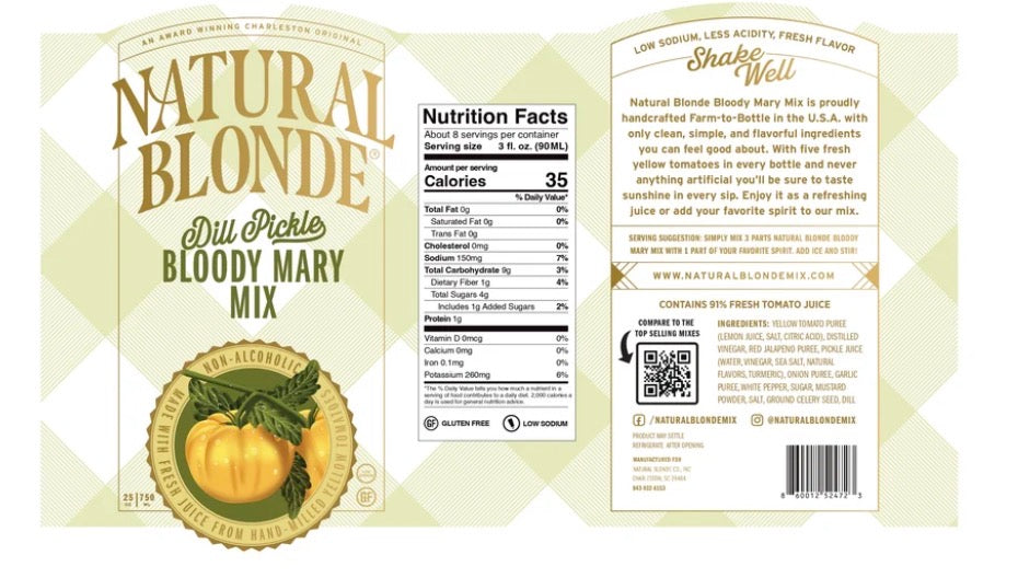 Natural Blonde Dill Pickle Bloody Mary