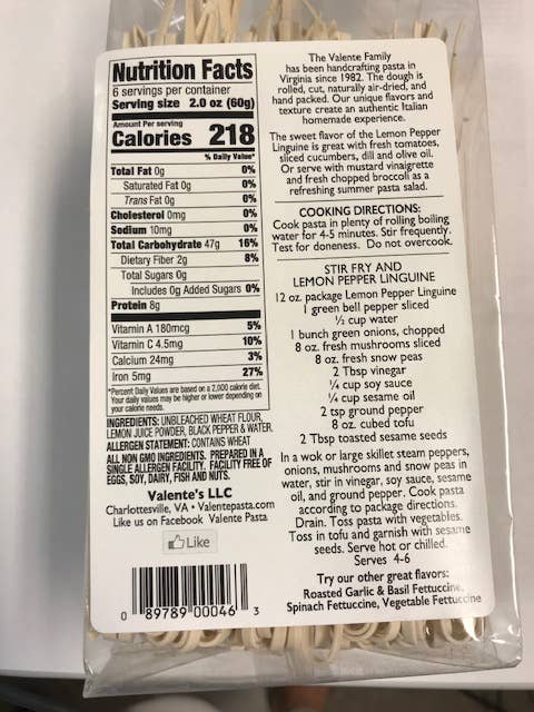 Lemon Pepper Linguine