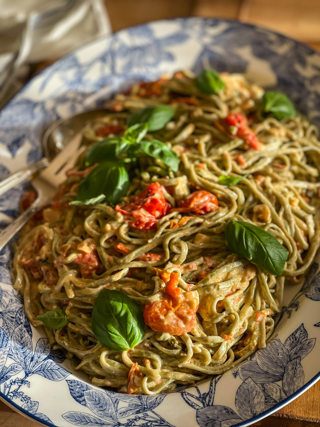 Spinach Linguine